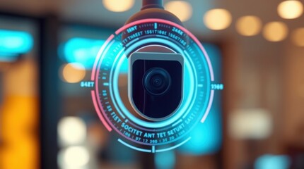 Security Camera with Digital Interface for Surveillance and Monitoring