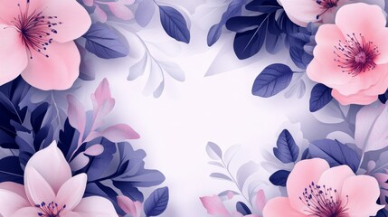 Floral art templates. For wedding invitation, birthday and Mothers Day cards, flyer, poster, banner, brochure, email header, post in social networks, advertising, events and page cover.