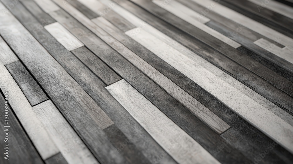 Poster thin, elongated rectangles arranged in an angular pattern, creating a modern, industrial look in mon