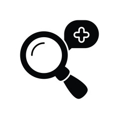 Magnifier  Icon vector stock illustration