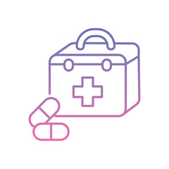 First Aid Kit Icon vector stock illustration