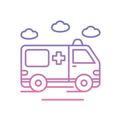Ambulance Icon vector stock illustration