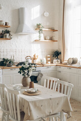 dining room interior with table