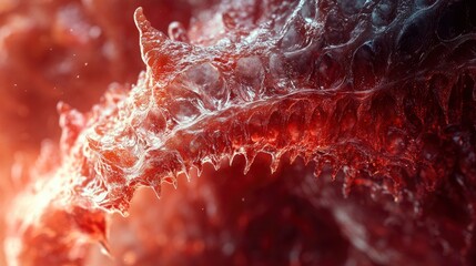 Transverse abdominis detail during vacuum, soft lighting, clean environment