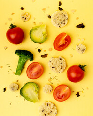 fresh vegetable salad