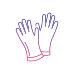 Medical Gloves Icon vector stock illustration