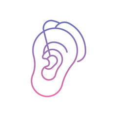 Hearing Aid Icon vector stock illustration