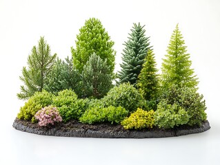 Miniature forest island display