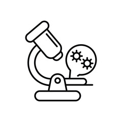 Microscope Icon vector stock illustration