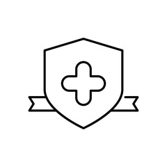 Paramedic Badge Icon vector stock illustration