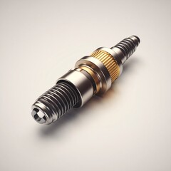 spark plug, 3d render, realistic