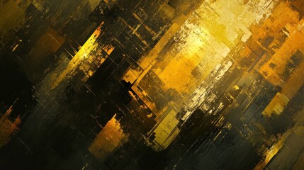 Obraz premium Vibrant Brush Strokes with Rich Textures and Light Effects