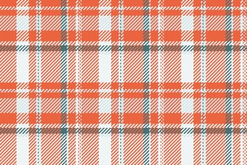 Layered check textile background, diamond texture pattern fabric. Diagonal vector tartan seamless plaid in white and red colors.