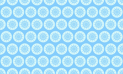 Serene light blue repeating pattern featuring delicate, swirling circular motifs.  Perfect for backgrounds, textiles, or website design.
