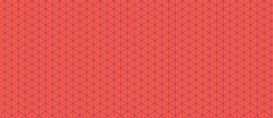 Vibrant coral geometric pattern.  Intricate, repeating design of interconnected triangles creates a modern, textured effect. Ideal for backgrounds, website designs, or textile prints.