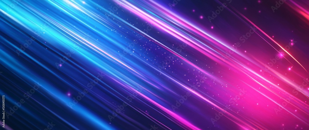 Wall mural dynamic neon light streaks create an immersive abstract background with vibrant colors and glowing l