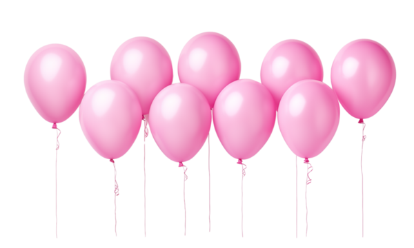 pink party balloons