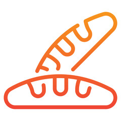 Bread Gradient Icon