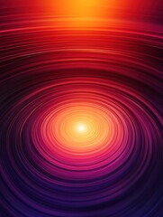 Fantasy abstract colorful background featuring lines with a red to orange to purple gradient and a circular light effect at the bottom center