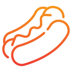 Hotdog Gradient Icon
