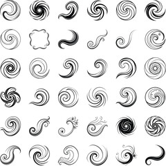 Swirls, Spirals, and Curlicues A Collection of Elegant Design Elements