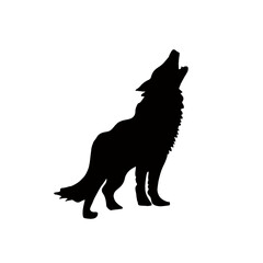 Wolf silhouette icon