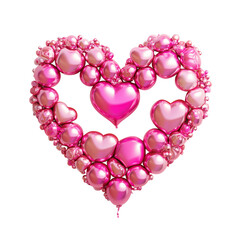 Obraz premium 3D heart shape transparent background