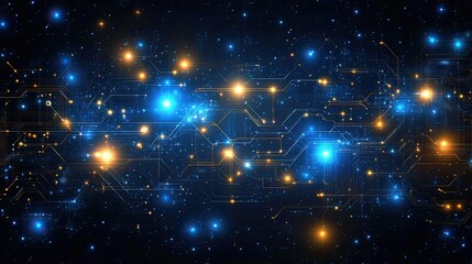 Fototapeta premium Abstract circuit board technology background