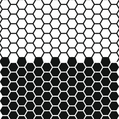 Honeycomb Geometric Pattern Silhouette, Seamless Beecomb Pattern, Geometric Hexagon Pattern Illustration