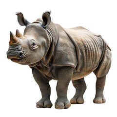 Obraz premium Rhinoceros isolated on Cutout background.PNG