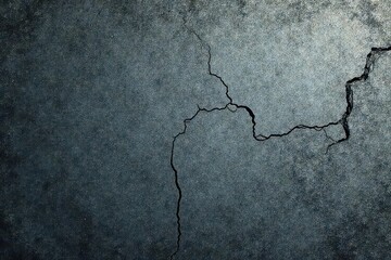 Deep grey concrete with visible cracks and fissures; distressed, raw surface, old, distressed
