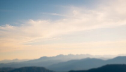 A beautiful scenic landscape showing mountains beneath a cloudy sky