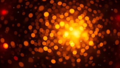 A Brilliant Display of Glowing Orbs and Starry Light Patterns