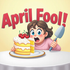 April fools day. April 1st. Fools. Mask of laughter and smiles. Joy and jokes