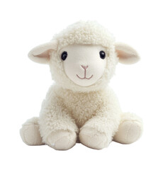 Cute fluffy sheep toy perfect for children's playtime or nursery decoration to enhance warmth and joy in any setting, cut out