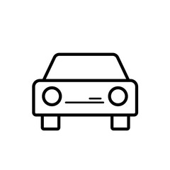 Passenger car – vector icon