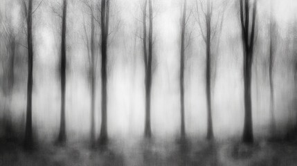 Obraz premium Shadows of Trees in a Wintry Forest Landscape