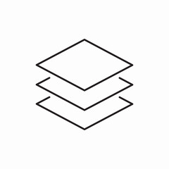 Layers design stack icon vector sign