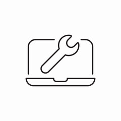 computer repair service icon vector sign