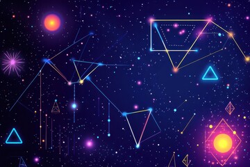 Explore a captivating abstract digital pattern of triangles in this unique image, featuring a modern aesthetic with geometric shapes.