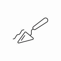 trowel icon vector sign