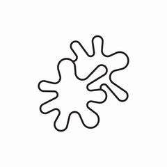 Paint splash drip icon vector sign