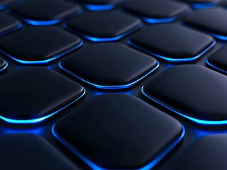 Obraz premium Illuminated Dark Squares Array