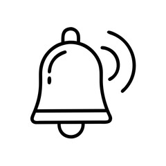 Obraz premium Notification bell for social media interactions