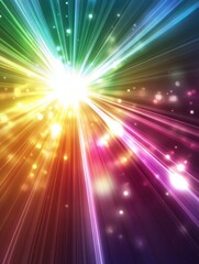 Fototapeta premium lens flare effect on black background abstract sun burst sunflare for screen mode using sunflares nature abstract rainbow colourful backdrop blinking sun burst lens flare optical rays
