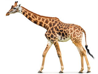 Fototapeta premium Giraffe walking gracefully in a natural setting