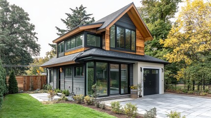 A cozy, modern granny flat and a stylishly converted garage, showcasing the transformation of living spaces. 