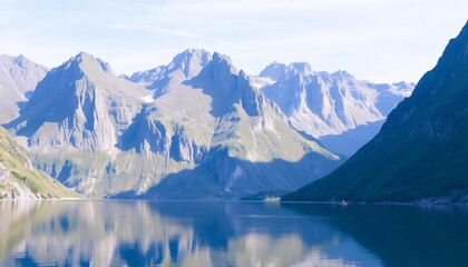 Serene Mountain Lake Reflection
