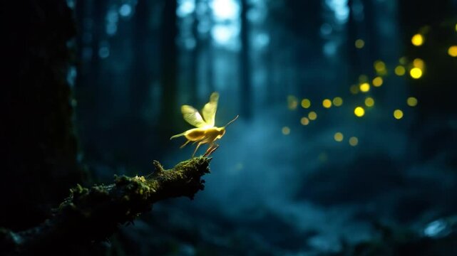 Enchanted Firefly Forest: A Nighttime Fantasy