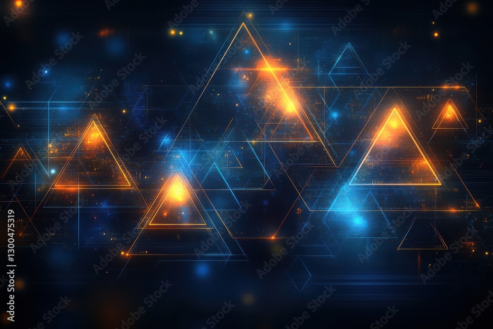 Fototapete this image showcases an abstract digital pattern with intricate triangles. explore modern design and